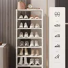 Corridor Cover Standing Coat Rack Shoe Organizer Shoe Cabinet Storage Narrow Small Shoemaker Shoerack Hanger Shoe-shelf 5