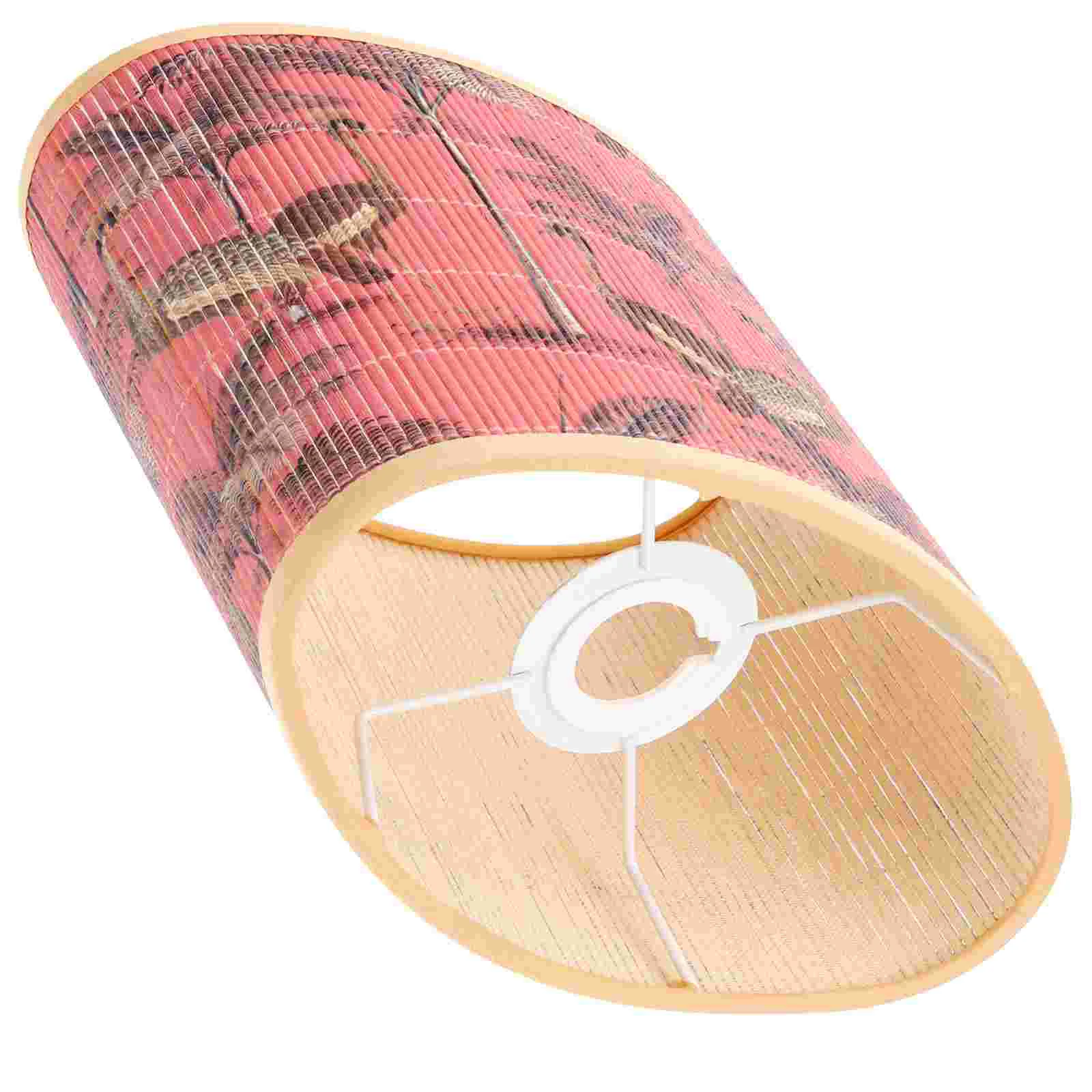 

Oval Lamp Shades Replacement Bamboo Lamp Shade Cover Tropical Lamp Shades Clip On Bulb Lampshade Lamp Holder Table Floor Lamps