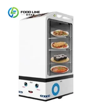 Robot Autonomo per Consegna Cibo, 15 Ore di Autonomia, Carico 30kg, Velocità 0.8m/s, per Ristoranti e Hotel, Servizio in Camera, Efficienza Personalizzabile