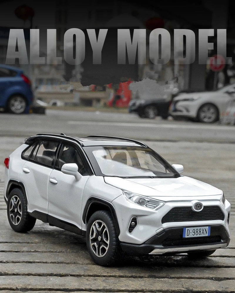 1:32 トヨタ RAV4 SUV 合金車モデルダイキャスト金属車車モデル
