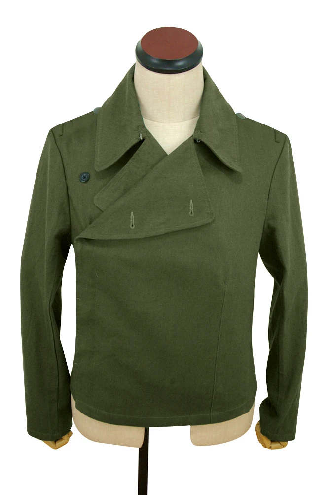 

GUTE-003 WWII German DAK/Tropical Afrikakorps olive Elite panzer wrap/jacket