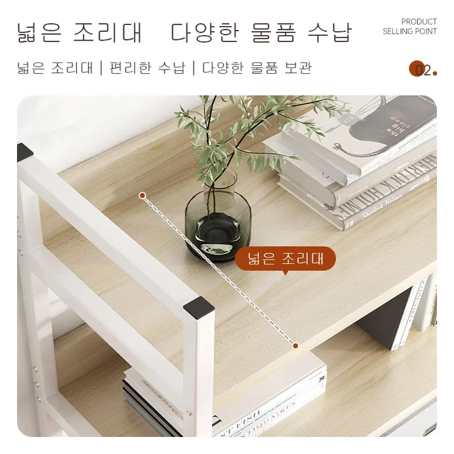 책상 공간 정리에 필수적인 다층 보관 랙