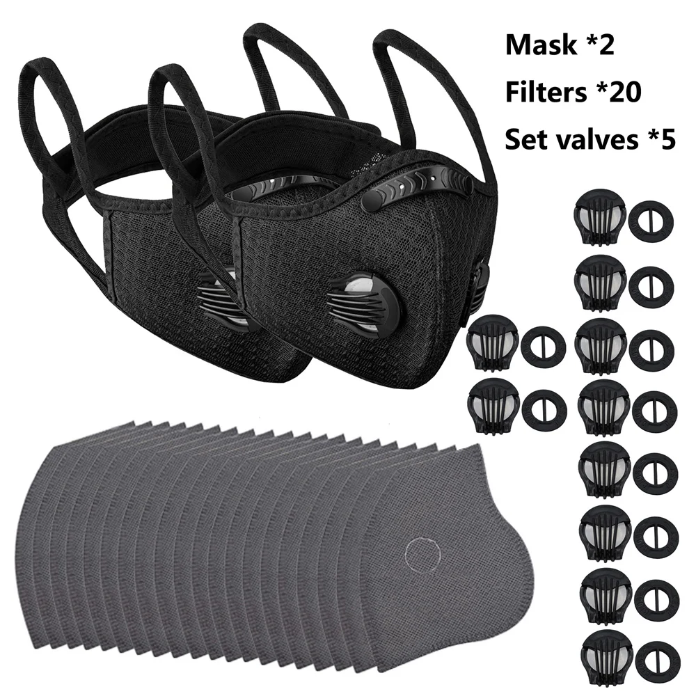 Outdoor Sports Anti-Pollution Reusable Cycling Face Mask Set