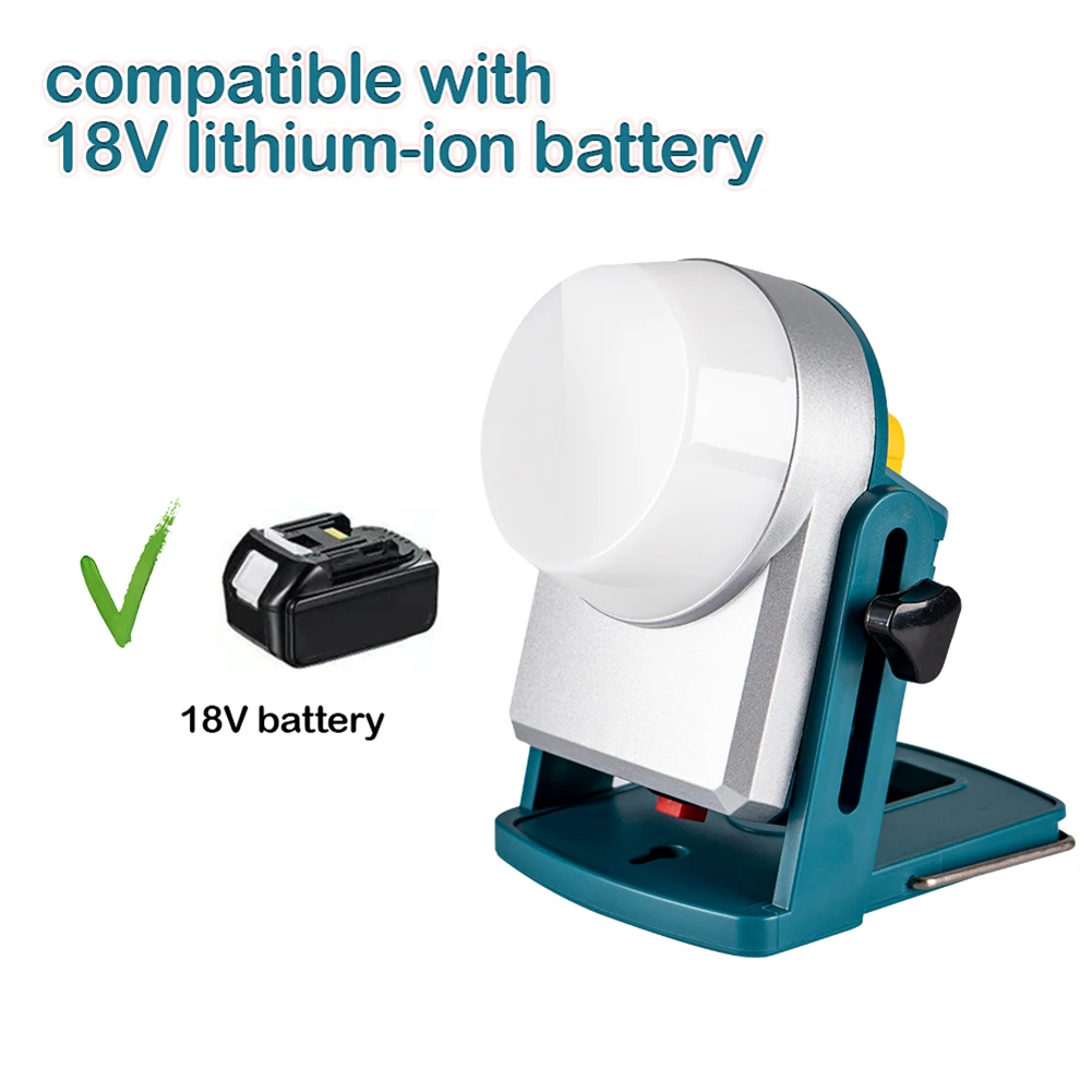 A67P-LED 라이트 18V 리튬 배터리 BL1820 BL1840 BL1850 BL1860 BL1860B LED 스포트라이트 캠핑 야외 조명