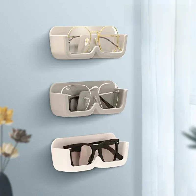 Wall Mounted Storage Box Wall Mounted Organizer Sunglasses Case Glasses Display Rack