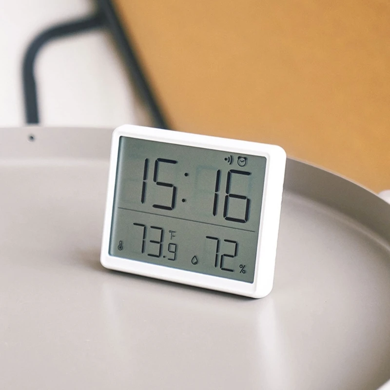 Modern Digital Wall Clock Date & Temperature Designs Great for Fridge Mounting Home Decor and Gift for Friends