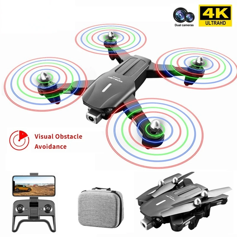 drone exploration remote control quadcopter K106 LED Light Drone 4K HD Camera Visual Obstacle Avoidance Optical Flow Positioning Foldable RC Quadcopter Boy Gifts 2022 New 3dr solo remote charger