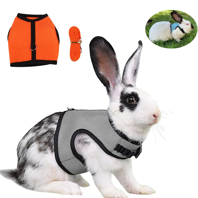 rabbit 0244ページ Mesh Breathable Rabbit Harness and Leash Set for Rabbits Ferrets