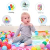 50Pcs 55MM Baby Pool Ball Water Pool Ocean Balls Games Toys Swim Pit Play House Outdoor Sport Ball Tents Baby Toys for Children 3