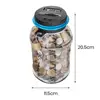 Money Box with Lcd Screen Capacity Coin Container Digital Lcd Counter Piggy Bank with Lock Secure 2.5l Plastic Coin for Home 1