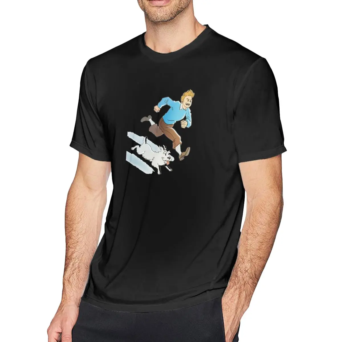 

Krasnyy Comp Summer Trend Harajuku Men'S Casual T-Shirt Street Fashion Classic Retro O-Neck Loose Advanced 3D Printed Top