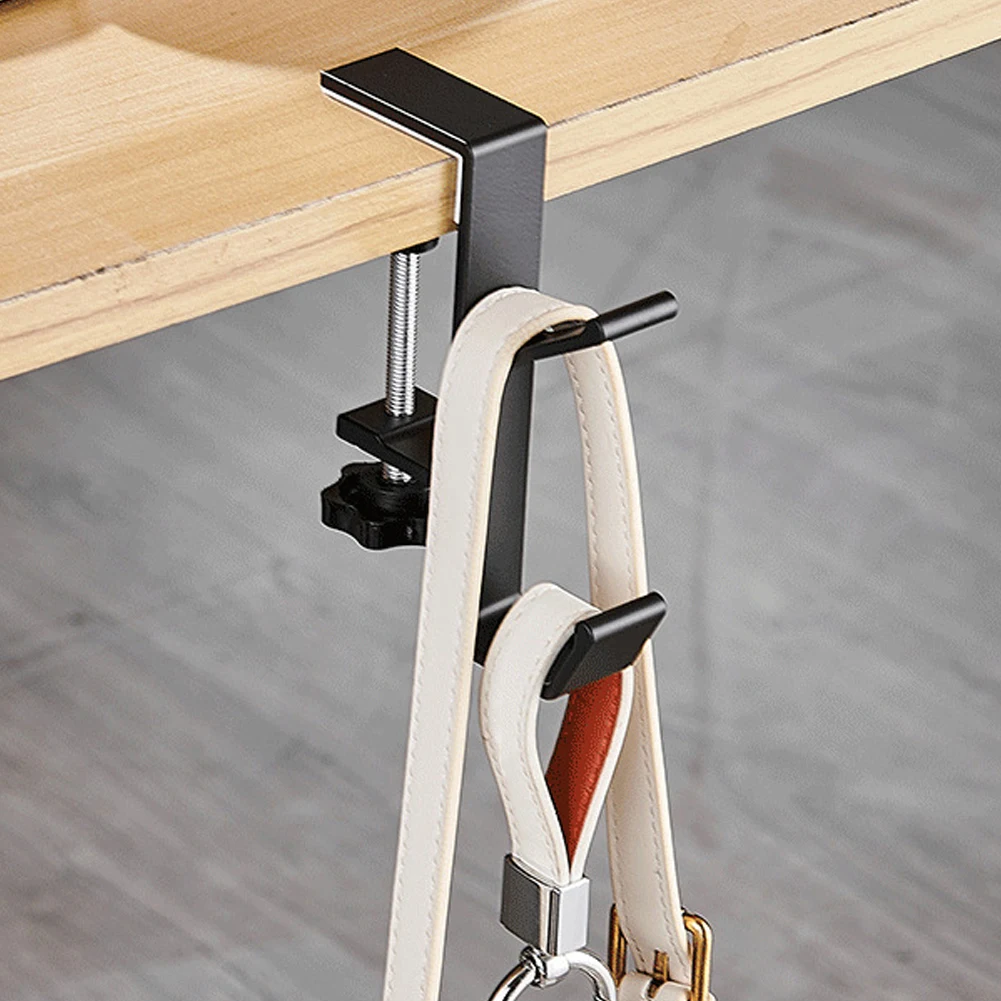 Punch-free Desk Edge Hook Adjustable Gaming Headset Desk Hook Backpack Storage Hanging Holder Home Office Organizer