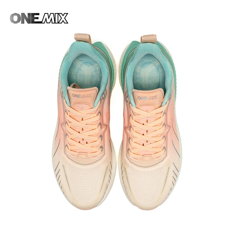 ONEMIX 여성용 블랙 통기성 운동화, 핑크 패션 댐핑 스포츠 신발, 2024 디자이너, 무료 배송