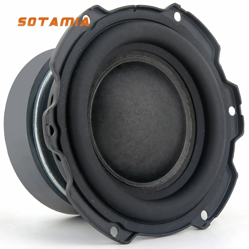 SOTAMIA 1Pcs 4.5 Inch Subwoofer Speaker 4 Ohm 50W Hifi Home Theater Super Bass Audio Speaker DIY Woofer Bookshelf Loudspeaker