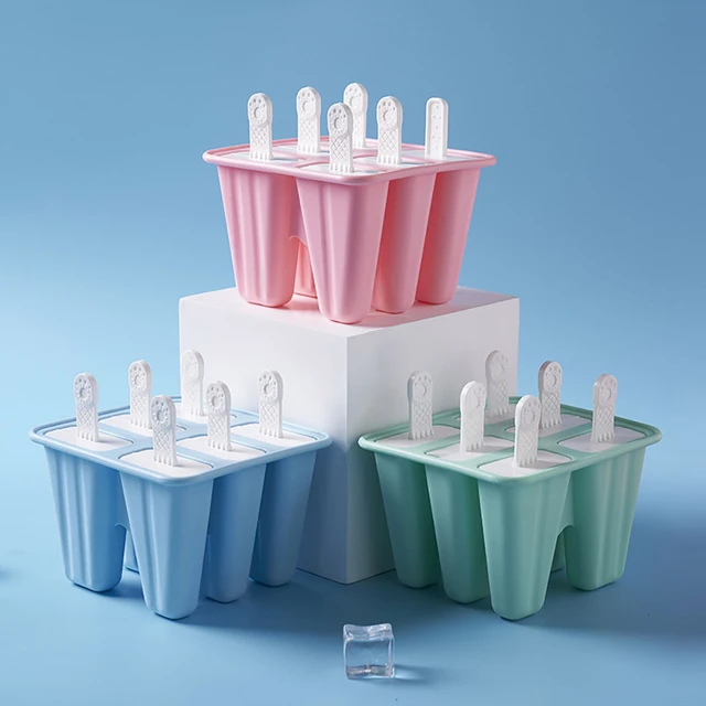 Pastry Tek Silicone Cylinder Popsicle Mold - 4-Compartment - 10