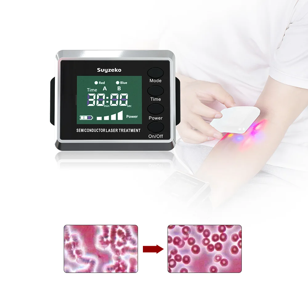 Cold Laser Therapy Watch Medical Device LLLT Low Lever Pain Relief High Blood Pressure Clean Blood High Blood Fat Diabetics h7 high accuracy automated chemistry poct blood hemoglobin analyzer for medical use