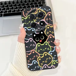 Cute Rabbit Cat Cartoon Soft Silicone Shockproof Phone Case with Bumpers for Nova 13i (TYhei2153)