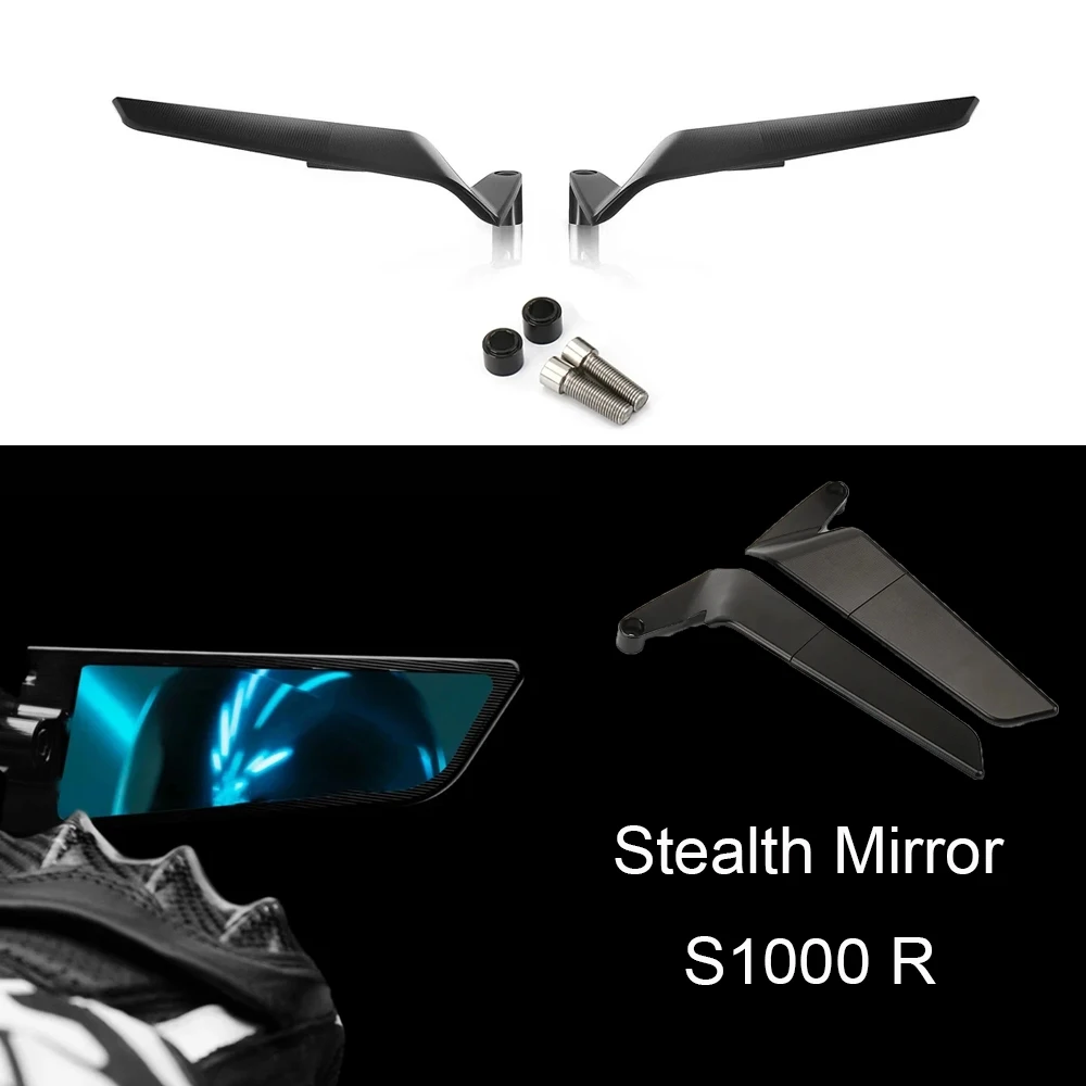 

S1000 R Wing Mirror Motorcycle S 1000R For BMW 2021-2023 Rearview Mirror S 1000 R Sports Winglets Mirror Kits Adjustable Mirrors