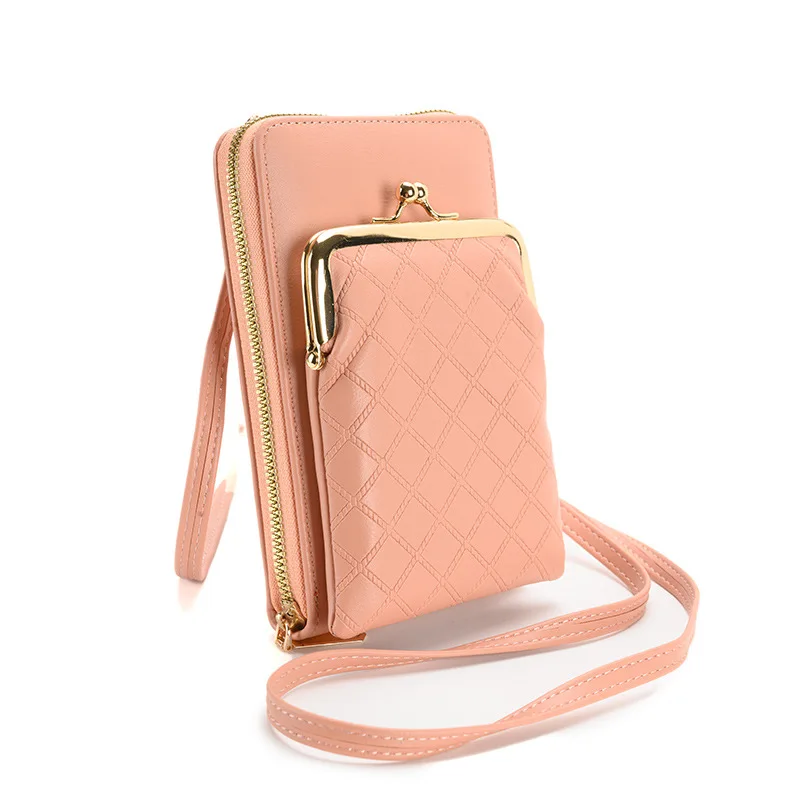 

Women Wallet Cell Phone Bag Single Shoulder Crossbody Fashion Mini Purse Versatile Satchel Multi Card Position Money Bag Keycase