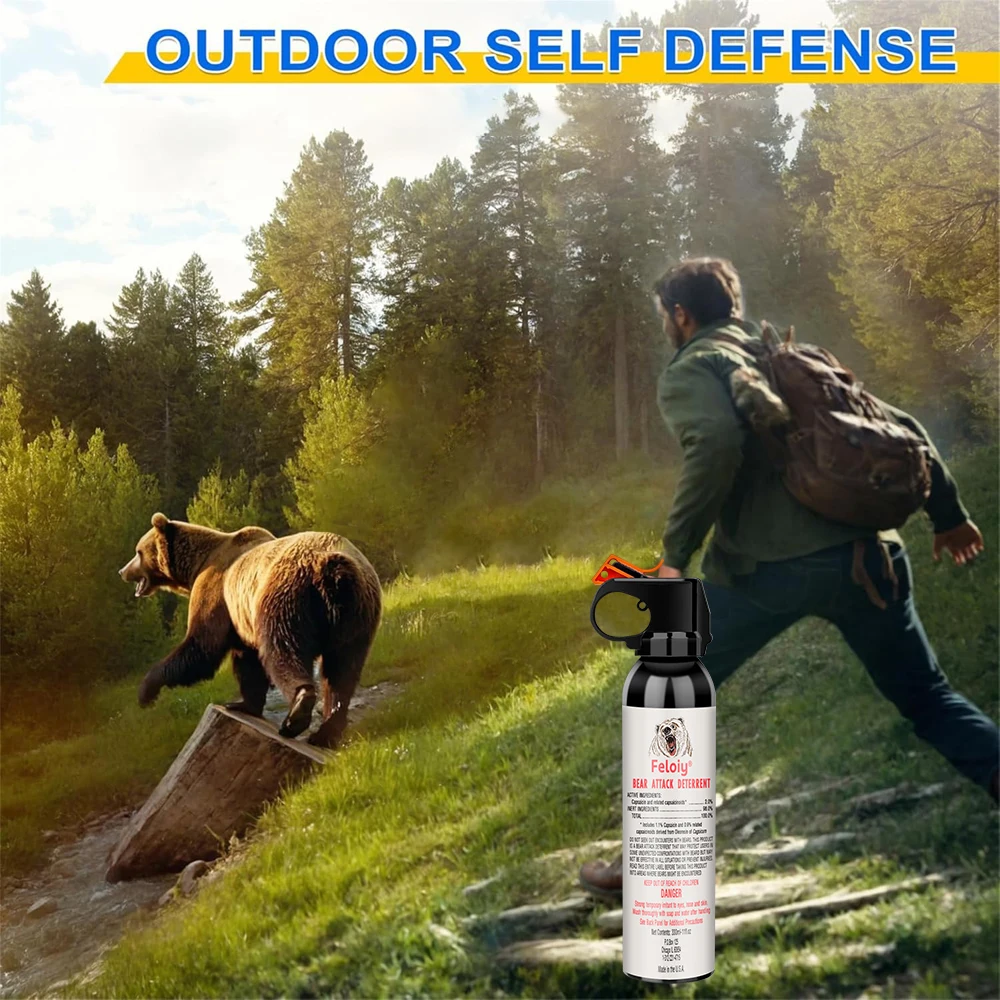 330ML Bear Spray, Outdoor Camping and Hiking Protection 3