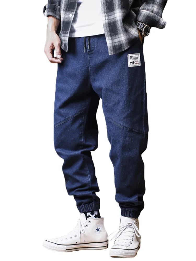 Plus Größe Jeans Männer Lose Jogger Street Harem Jeans Cargo Hosen Ankle-Länge Denim Hosen