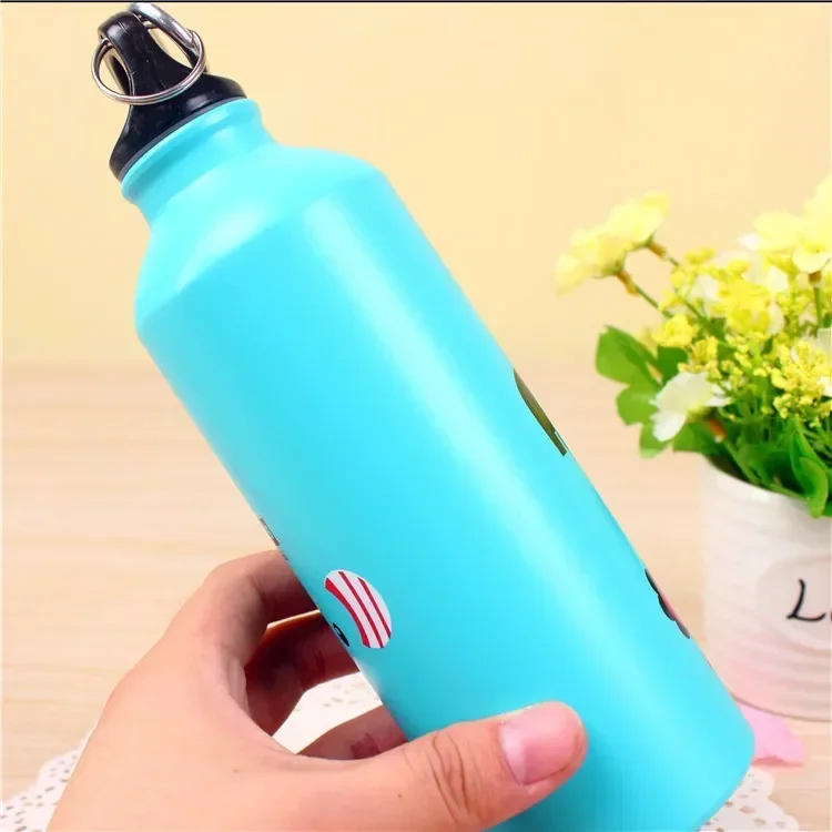 500ML Candy Color Cute Cartoon Pattern Aluminum Water Bottle Kitchen Accessories Metal Water Bottle