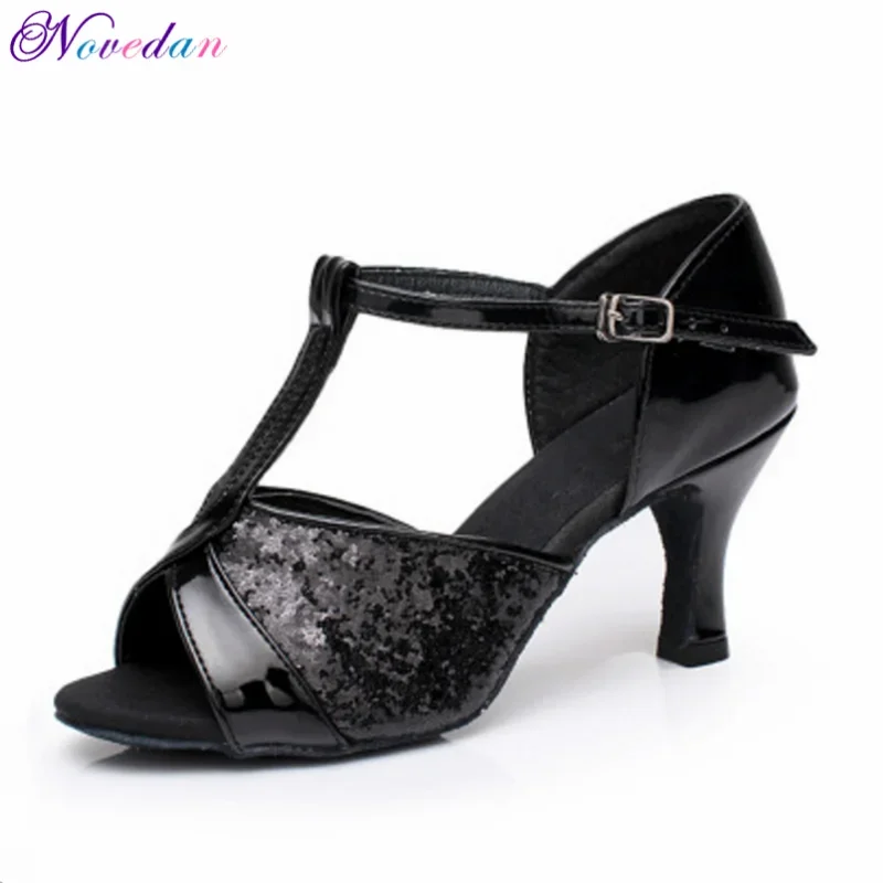 Ballroom Tango Latin Dance Shoes For Women Latin Salsa Dance Boots Paty Samba Kizomba Shoes Silver Gold Black dance shoes