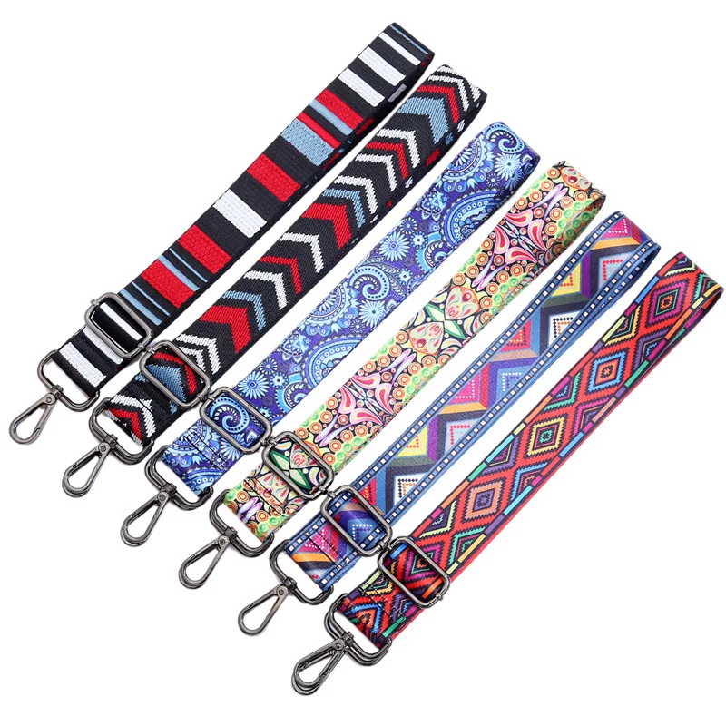 Belt Ethnic Style Bag Accessories Colorful Backpack Shoulder Bag Strap One Shoulder Crossbody Women's Bag