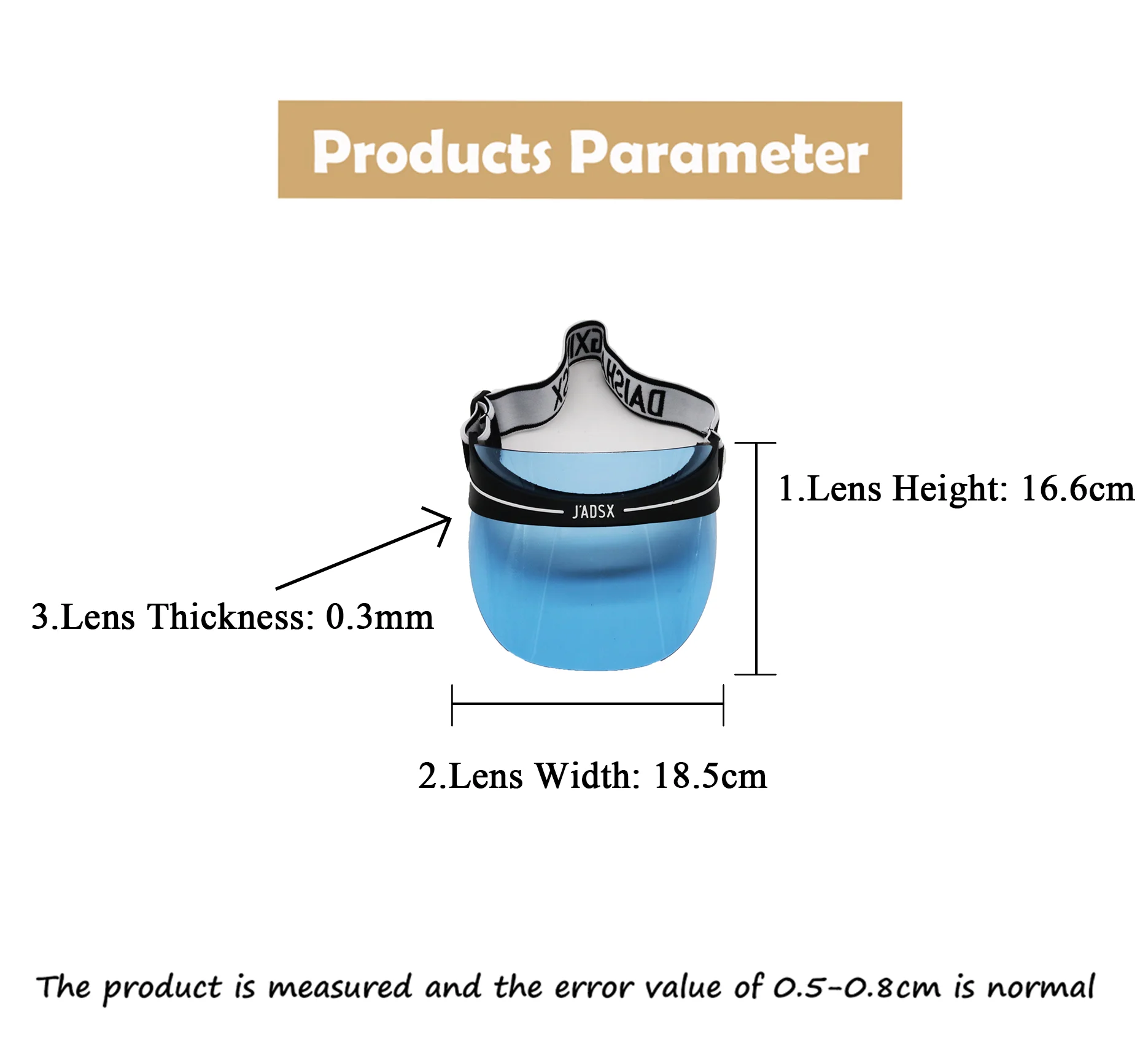 OutdoorTravel Woman Men Sunshade Hat Randomly Sent With And Without Logo Bule Color Transparent PVC Sport Hat