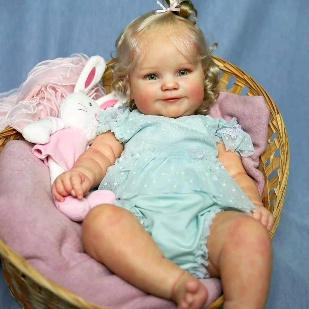 

19 Inch Bebé Reborn Dolls Maddie Handmade Painted Reborn Baby Doll With Rooted Blond Hair Doll Gift Muñecas Para Niñas