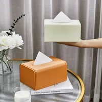 Light Luxury Tissue Holder Nordic High Quality Toilet Paper Box Home Table Square Napkin Container Wet Tissue Paper Organizer 1