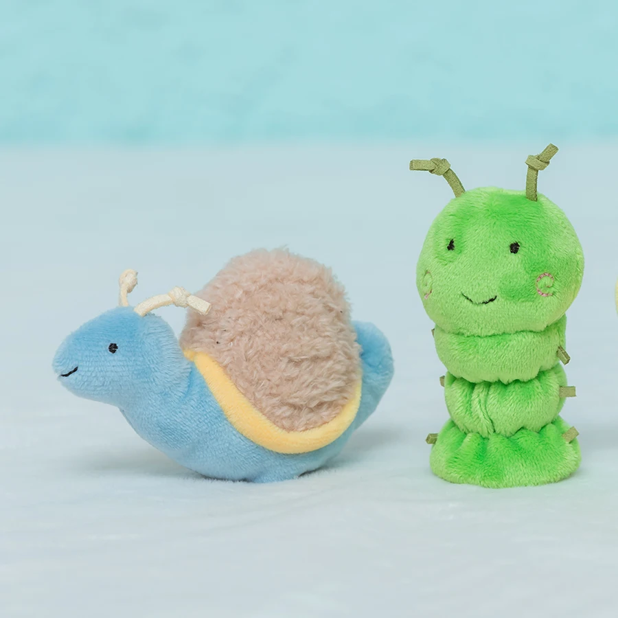 Kawaii Mini Animal Snail Hand Puppets for Baby Kids Puzzle