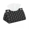 Custom Ace Of Spades Gothic Skull Poker Tissue Box Cover for Bathroom Car PU Leather Rectangular Facial Tissue Box Holder 1