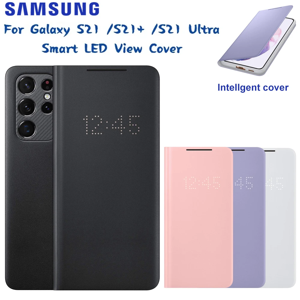 Оригинальный чехол для Samsung Smart LED View для Galaxy S21 + S21 Ultra S21