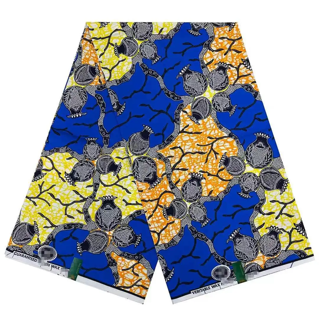 

Veritable Super Guaranteed Real Wax Print Fabric Real Dutch Hollandais Original Pagne Africa Dress 100% Cotton Wrapper Loincloth