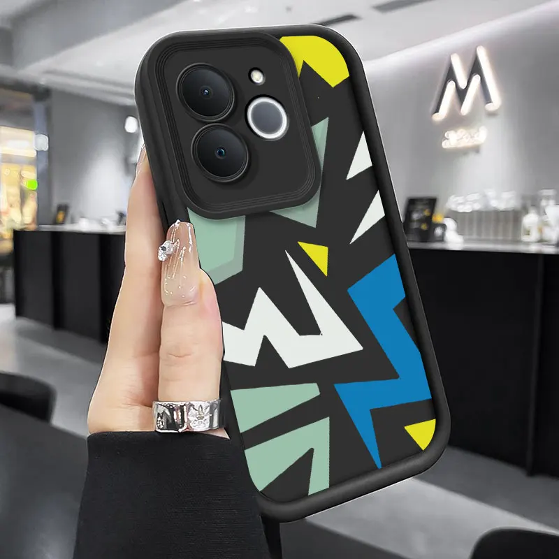 Fashion Graffiti Matte Silicone Shockproof Phone Case