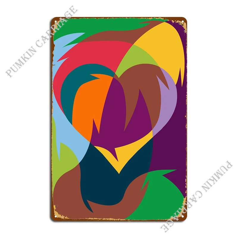 

Heart Metal Sign Plaques Bar Cinema Cave Kitchen Tin Sign Poster
