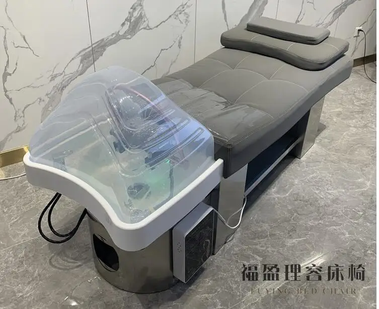 Barber shop shampoo bed ceramic basin hair salon special Thai flat massage shampoo bed factory direct