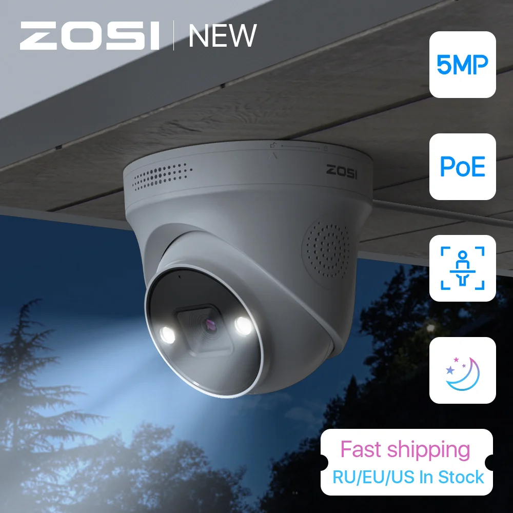 ZOSIC2255MP8MPPoEIPCamerawithAIFaceVehicleDetectStarlight