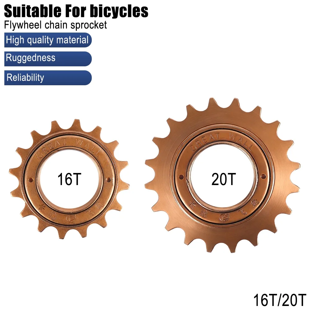 16T/18T/20T Single Speed Freilauf Kettenrad Zubehör für BMX Fahrrad 1 Geschwindigkeit Cog Getriebe Fahrrad Ersatzteile – Detail 1