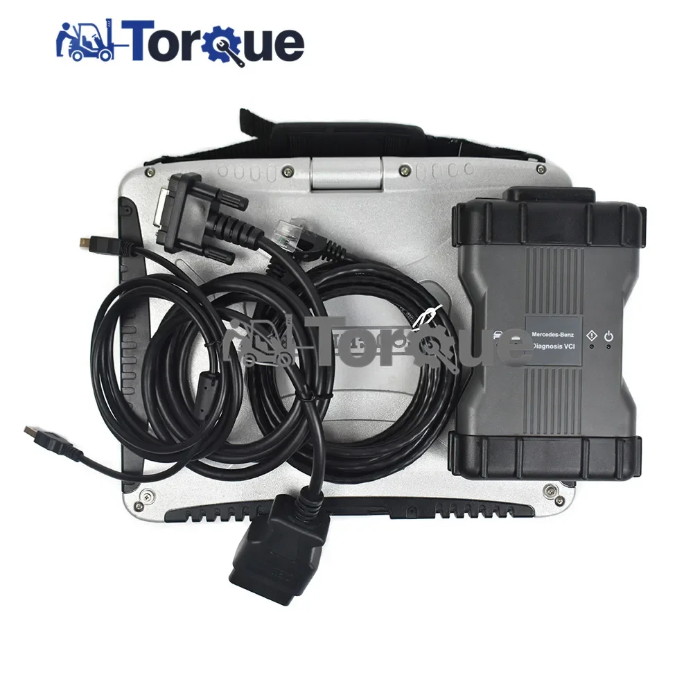 For BENZ Car Truck Diagnostic Tool MB Star C6 Multiplexer +CF19 Laptop PK SD Connect C4/C5/C6 Xentry Epc Wis Diagostic kit