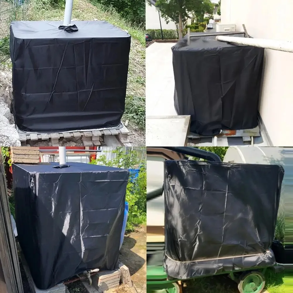 1000L IBC Container Aluminum Foil Cover Outdoor Water Tank Cover Dustproof UV Protection With Zipper IBC Tank Cover Tote Water Tank Cover