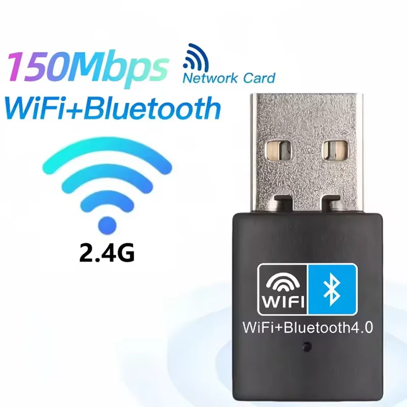 Adaptador Mini USB WiFi Bluetooth 2 en 1, 600Mbps, doble banda, 5G/2,4G, adaptador AC600 BT 5,0, tarjeta de red inalámbrica para PC