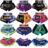 Kickboxing Fight Tiger Muay Thai Shorts Adult Kids Breathable Embroidery Kick Boxing Trunks Men Women Grappling Sanda MMA Pants 1