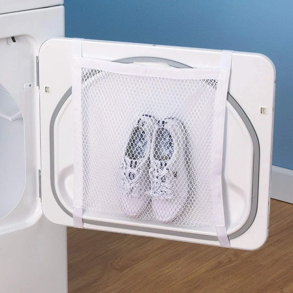 1pc Wash Bag With Elastic Strap, Durable Fabric Machine Washing Special Bag For Shoes, Clothing, & Laundry, Home Organization 2