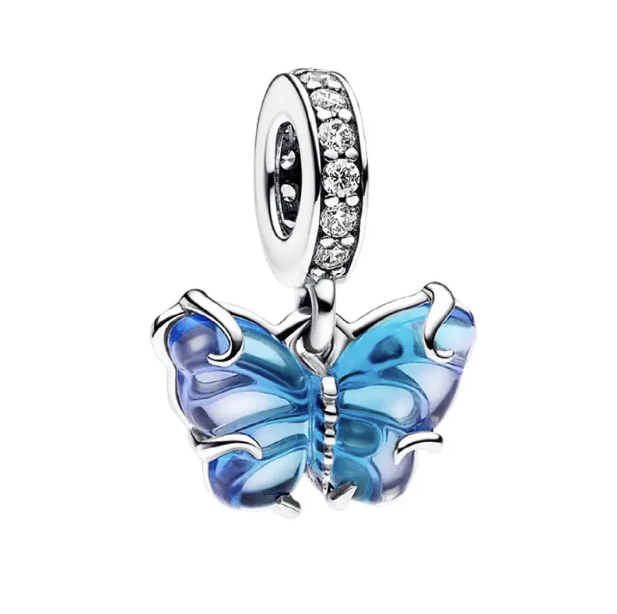 2023 New summer 925 sterling Silver Love shell butterfly charm beads suitable for original bracelet women's jewelry DIY gift