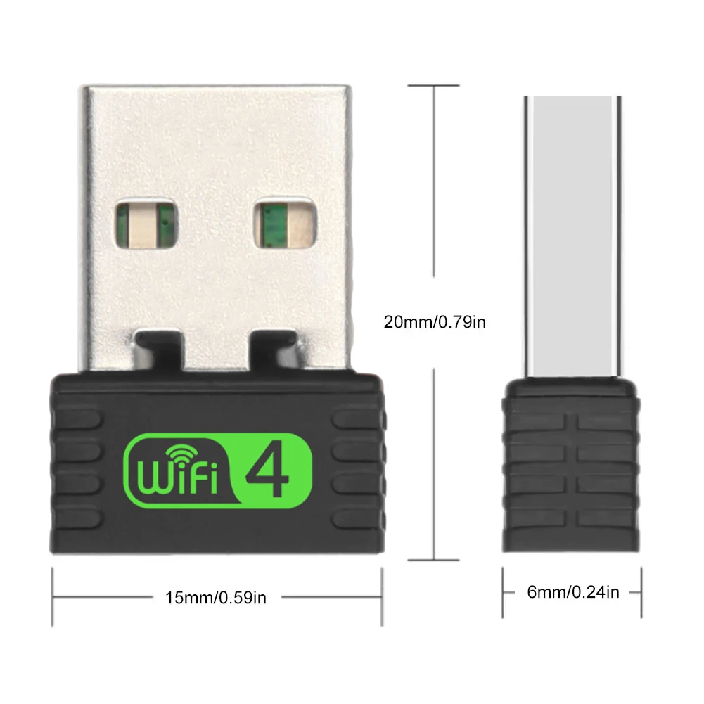 KEBIDUMEI 150Mbps USB WiFi 어댑터 2.4GHz 인터넷 카드 무선 네트워크 카드 어댑터 데스크탑 노트북 PC Windows 용 WiFi 동글