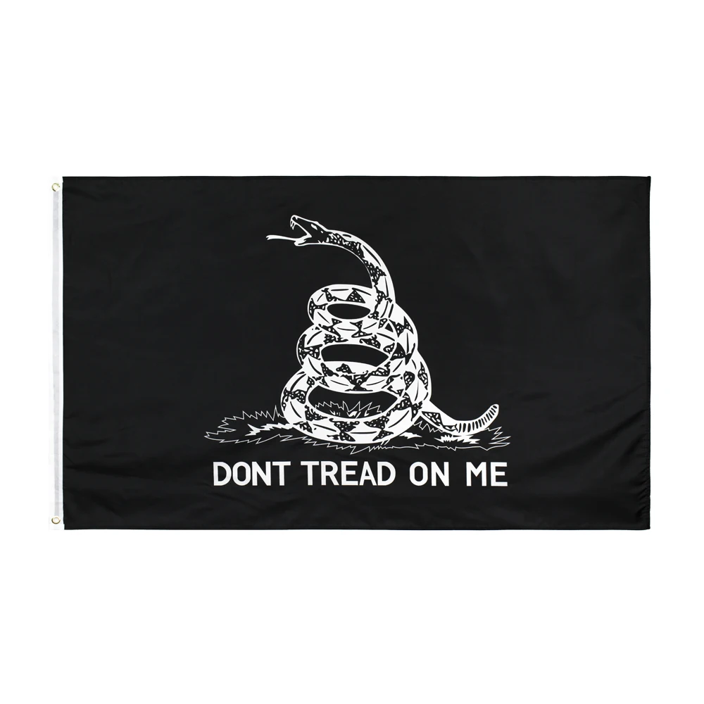 90X150Cm Non Pedalare Me Tea Party Rattle Snake Gadsden Flag