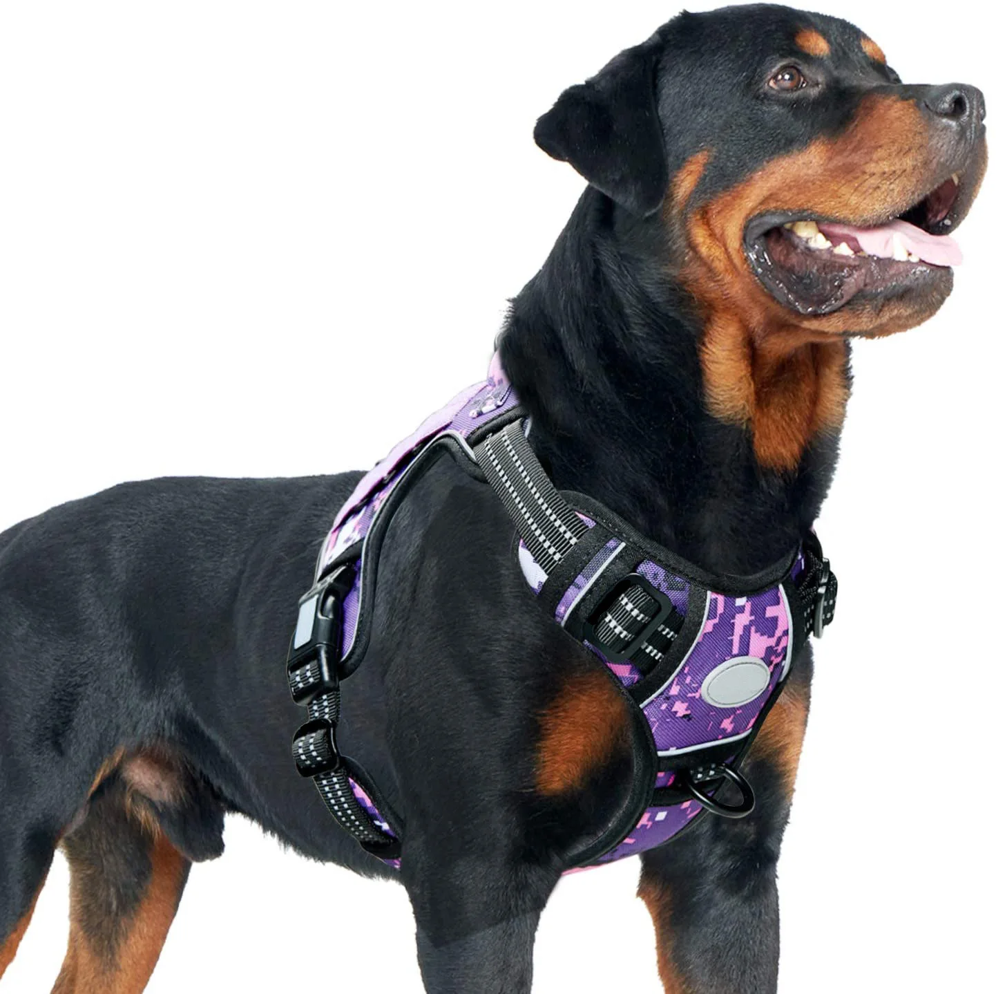 Personalized Tactical Dog Harness Reflective Military Dog Vest with Handle for German Shepherd Large Dog Training Dog Supplies