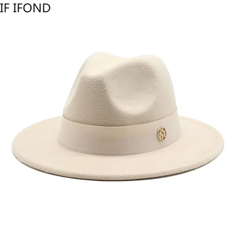 New Fedora Hat For Women Winter Elegant Fashion Formal Wedding Decorate Church Cap Panama Party Jazz Hat chapeau femme 1